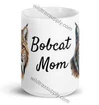 Image 1 of "Bobcat Mom" Ceramic coffee mug 15 oz