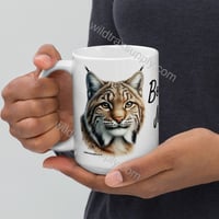 Image 4 of "Bobcat Mom" Ceramic coffee mug 15 oz