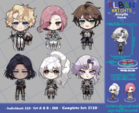 Ayshiun & Stella's Collab Chibi Alban Knights Acrylic Standees (PRE-ORDER)