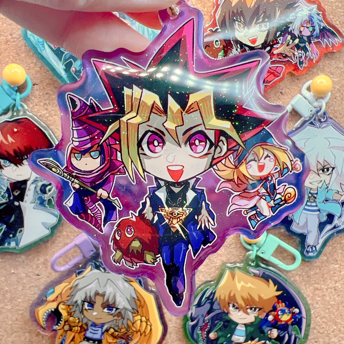Yu-Gi-Oh | 2.5 Glitter Epoxy Charms | mirshroom