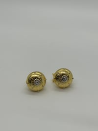 Image 1 of Circular CZ Stud Earring
