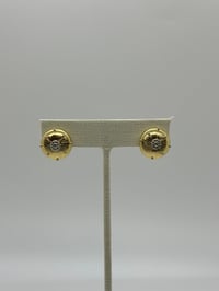 Image 4 of Circular CZ Stud Earring