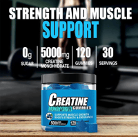 Blueberry Flavoured Creatine Monohydrate Gummies 