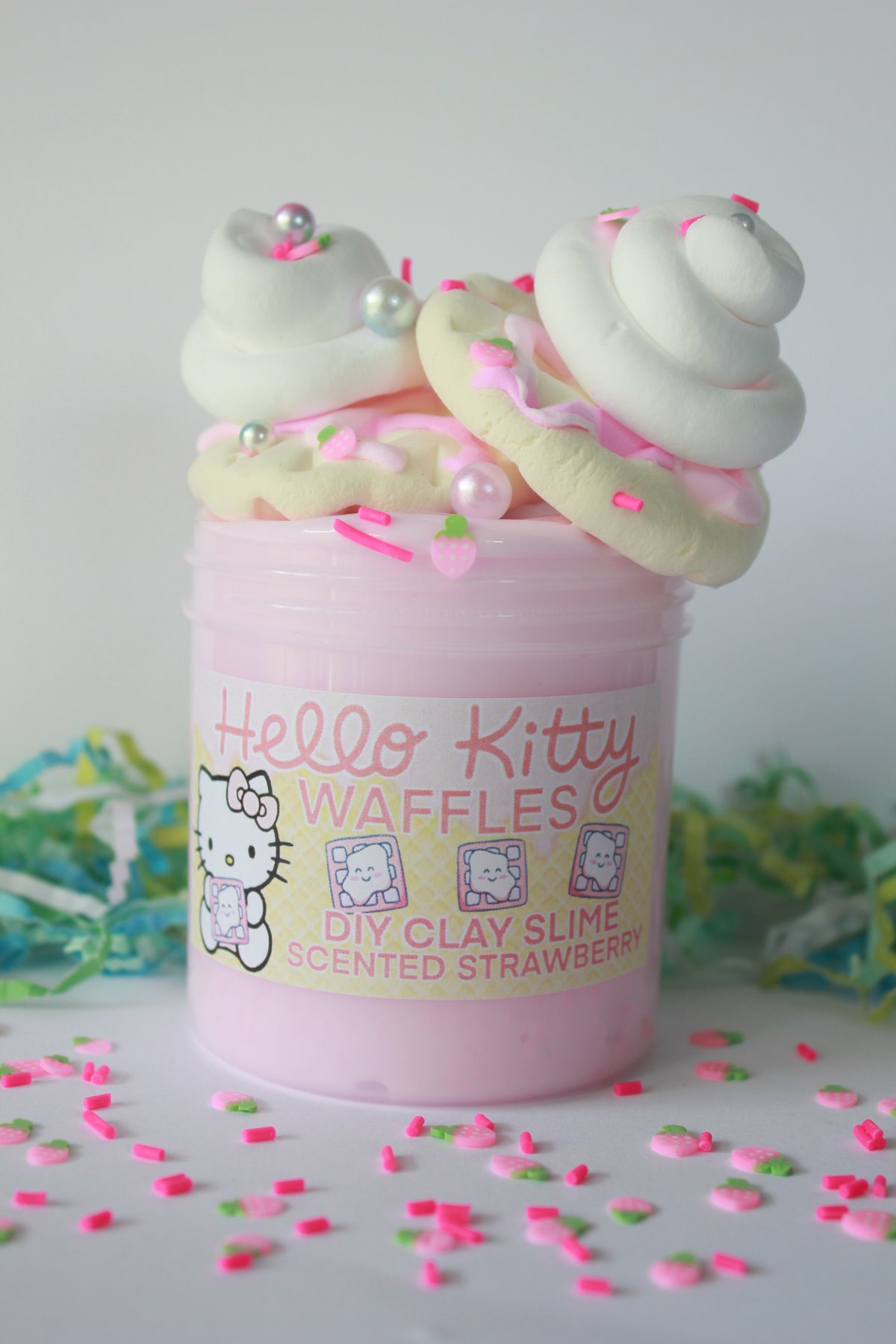 Image of DIY Clay Hello Kitty Waffles