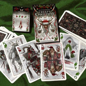 Creepy Christmas 'Large Sized' Playing Cards.