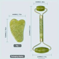 Premium Jade roller and Gua Sha skin care set