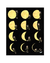 Image 1 of Little Star Moon Phase Print