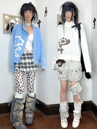 Image 1 of Zipper sweater jacket