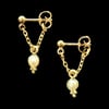 CHAÎNE Earring - U Chain + Pearl Pendant