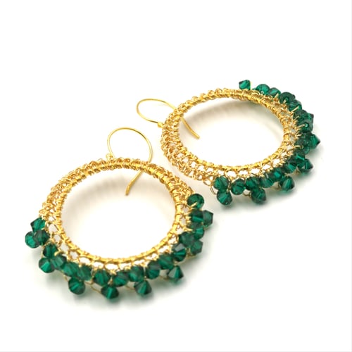 Image of MUMTAZ Earrings - Deep Green