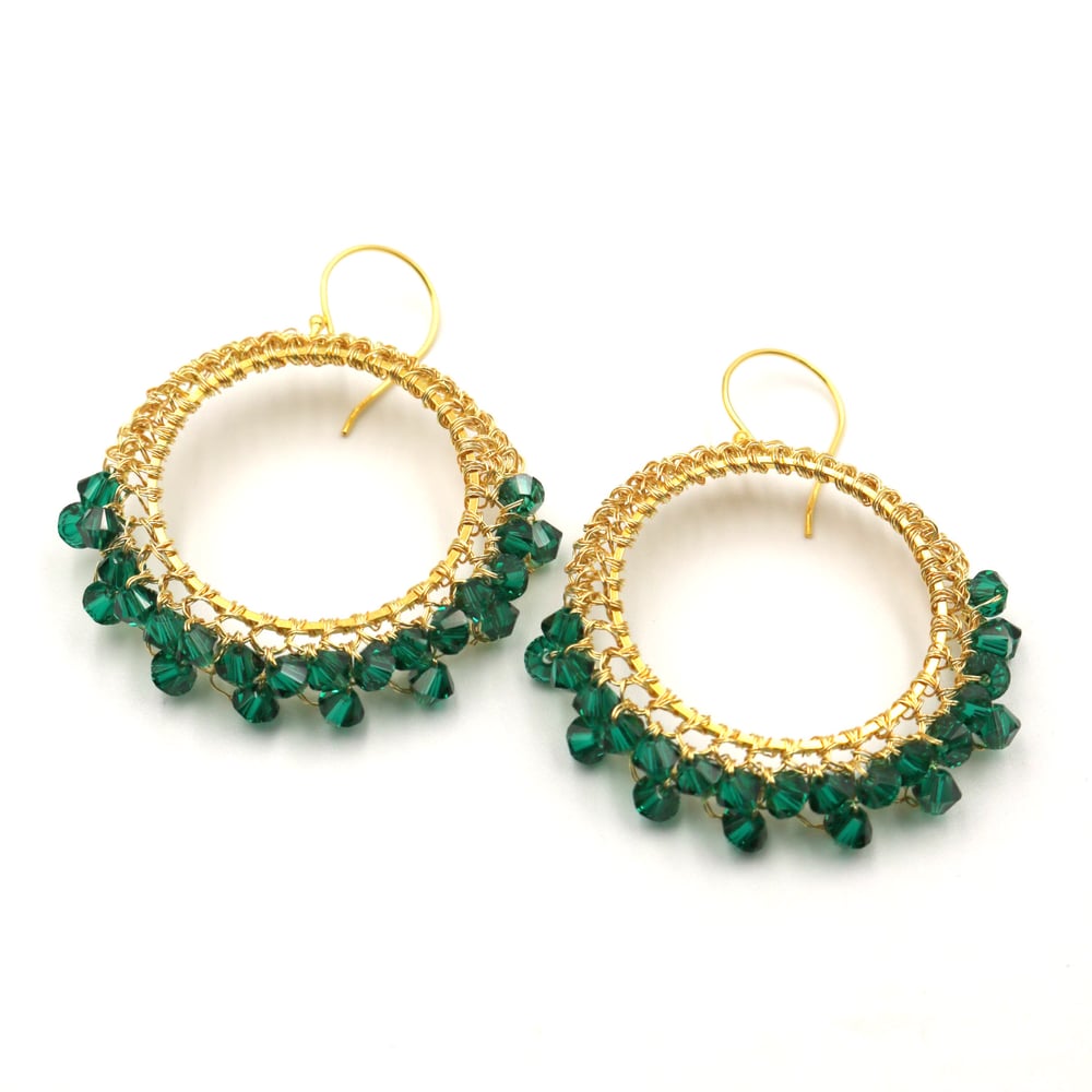 Image of MUMTAZ Earrings - Deep Green