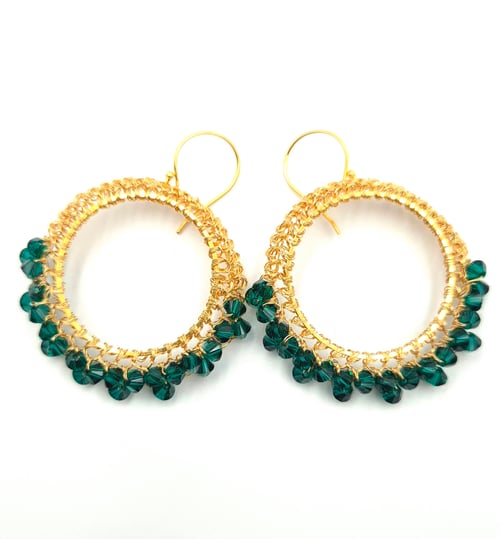 Image of MUMTAZ Earrings - Deep Green