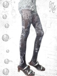 Image 3 of Printed pantyhose