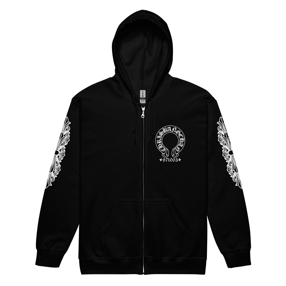 Image of Chr*me Hearts zip up hoodie