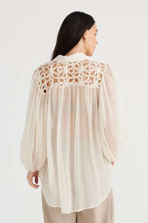 Image of Eden Shirt. Ecru. By Brave and True.