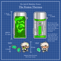 Image 1 of [pre-order] Fenton Thermos Shaker Keychain