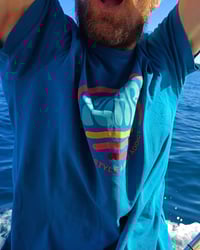 Image 4 of Unisex Blue T-Shirt ‘Ura Bizitza Da!’