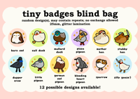 Tiny Birds 25mm Badges Blind Bag