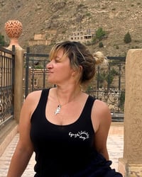 Image 5 of Women’s Black Tank Top ‘Eguzki Day’ (Limited Edition)