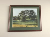 Image 2 of Vintage Pastel Drawing 'Landscape Nr Walkington' (Beverley East Yorkshire) by George Hipson, Framed