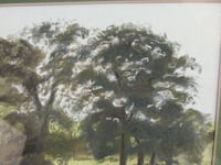 Image 7 of Vintage Pastel Drawing 'Landscape Nr Walkington' (Beverley East Yorkshire) by George Hipson, Framed