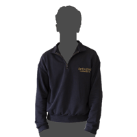 Image 1 of  ÉFÉMÈRE  Royal Blue Navy Half Zip Sweatshirt