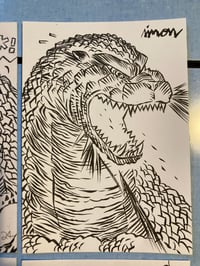 Image 3 of A6 GODZILLA DRAWINGS