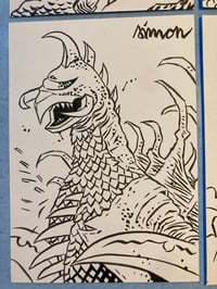 Image 4 of A6 GODZILLA DRAWINGS