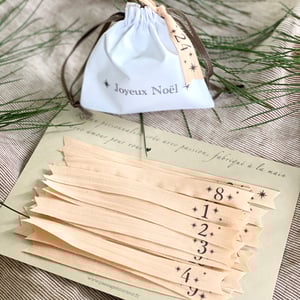Image of 24 RUBANS NUMÉROTÉS pour calendrier de l'Avent