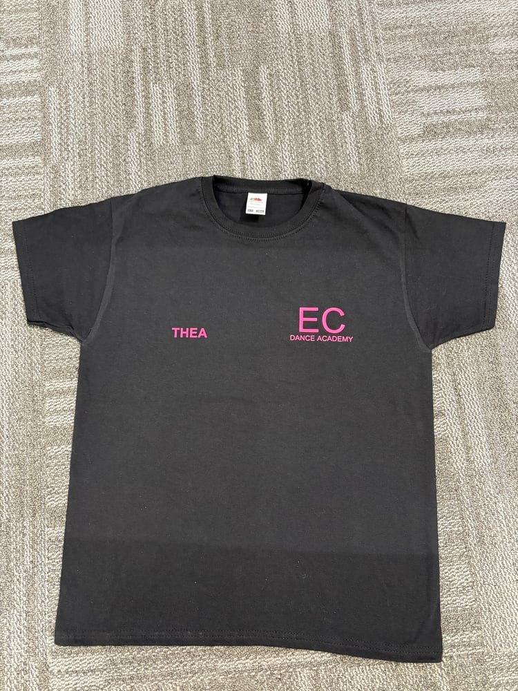 Image of Dancer Black & Hot Pink T Shirt