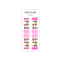 Image 3 of PINK GRINCHMAS HOLIDAY NAIL DECALS 