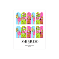 Image 2 of MERRY GRINCHMAS & FRIENDS HOLIDAY NAIL DECALS 