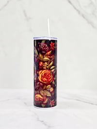 Image 2 of Sugar Skull 3 Stainless Steel Tumbler