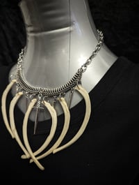 Image 2 of Rabbit Ribs Necklace : Animal bone, Vulture culture Taxidermy