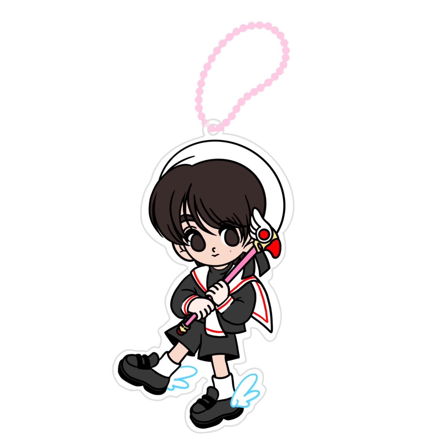 Image of Photocard Captor Han acrylic keychain