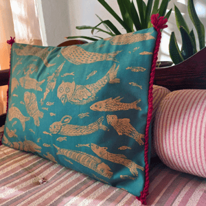 Persian Sea Creatures Pillow Case