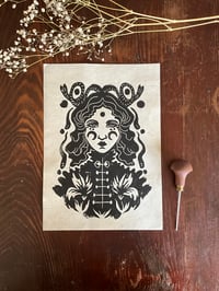 Image 1 of Linogravure Médusa - Format A4