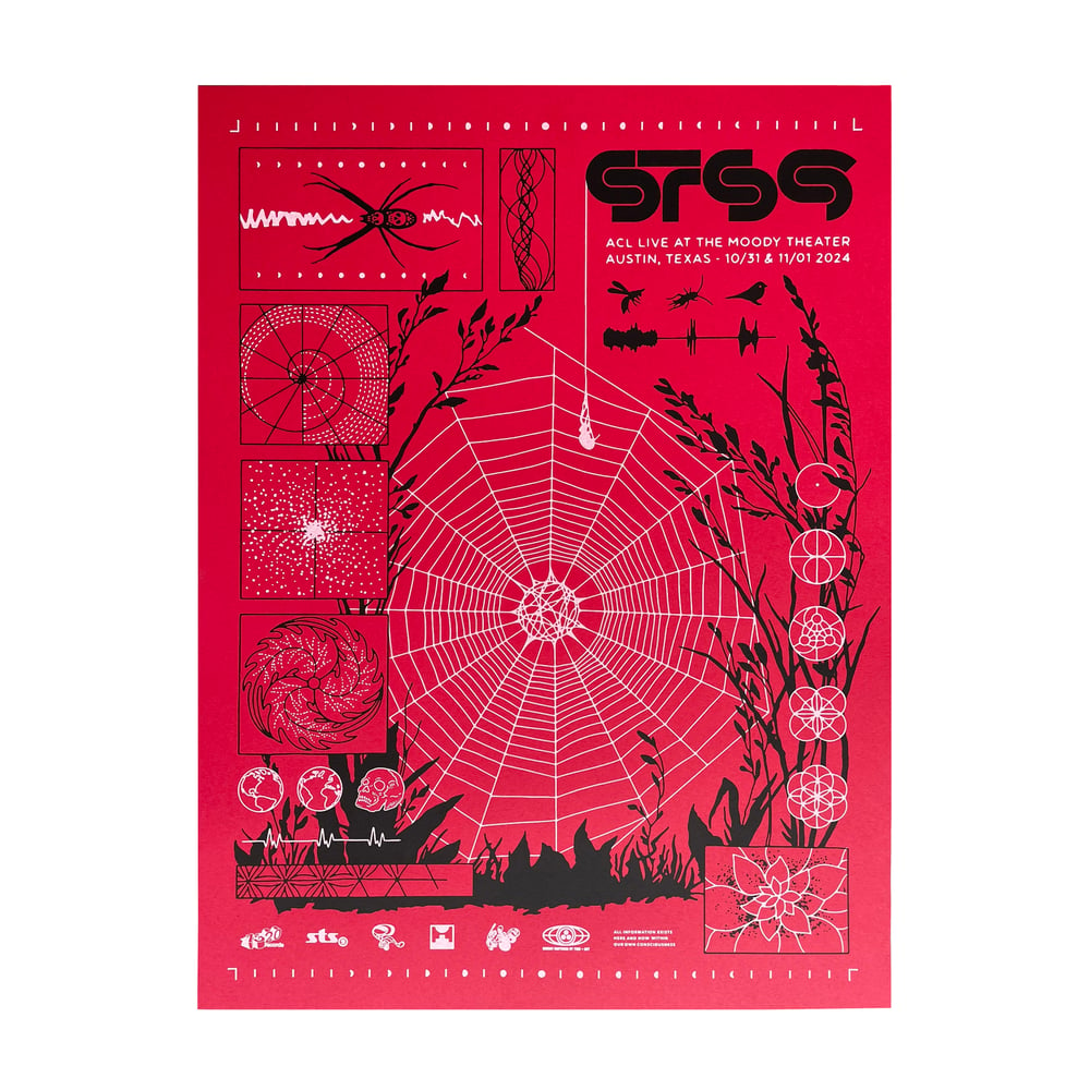 Image of STS9 Moody Theater Print Austin Texas 2024 (CHERRY)