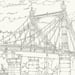 Image of Albert Bridge / Original pencil drawing / Unframed