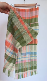 Image 4 of Colour Block Handwoven Wool Scarf