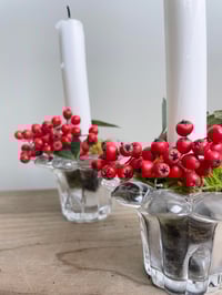 Image of 4 bougeoirs en verre 