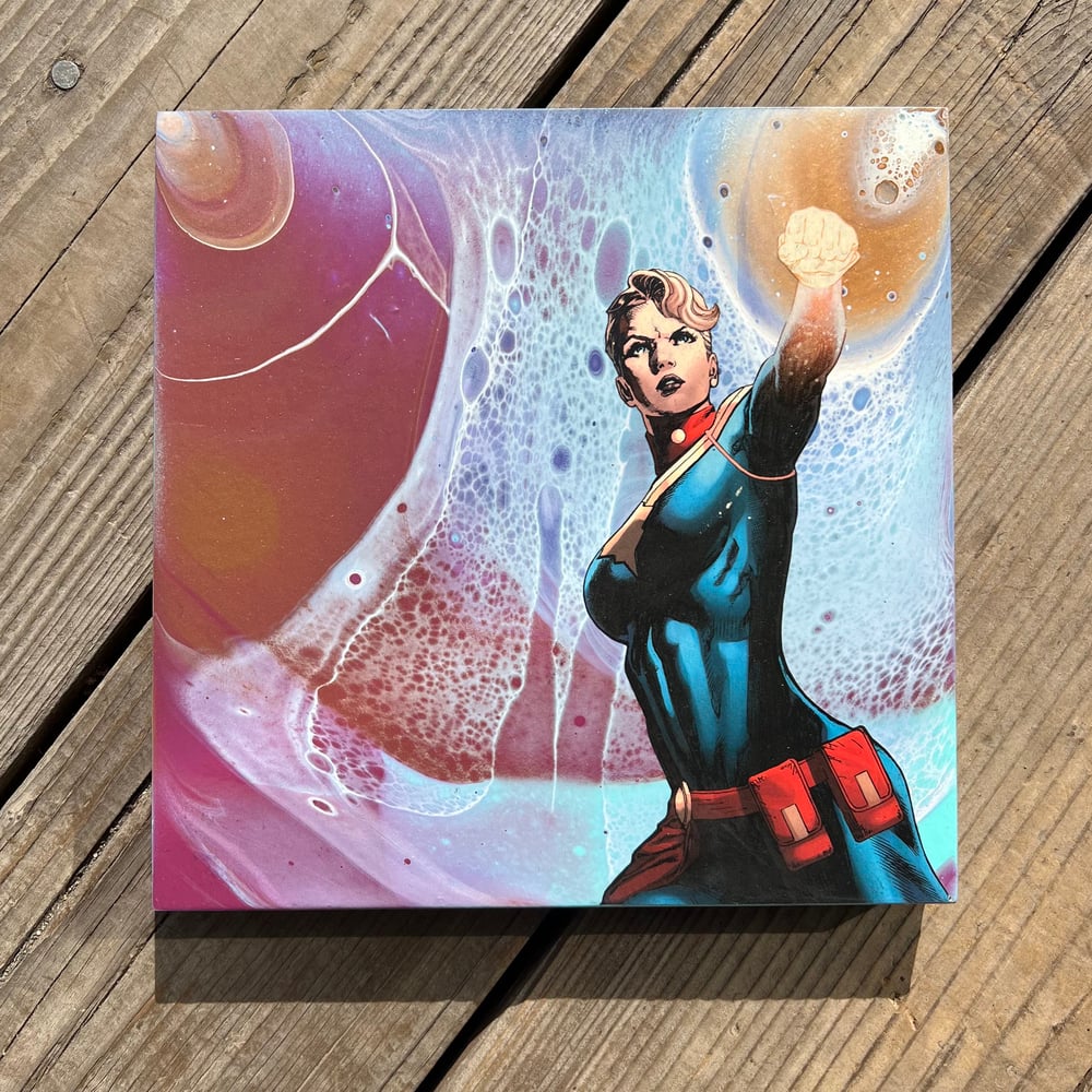 Fists of Fire wood panel