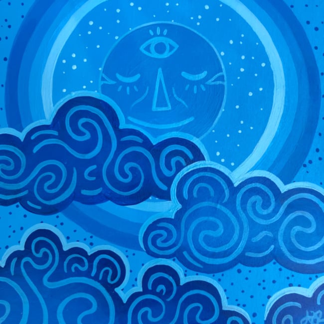 Moonlit Meditation  - Original Artwork