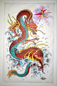 “Red Dragon Study no. 1” original drawing