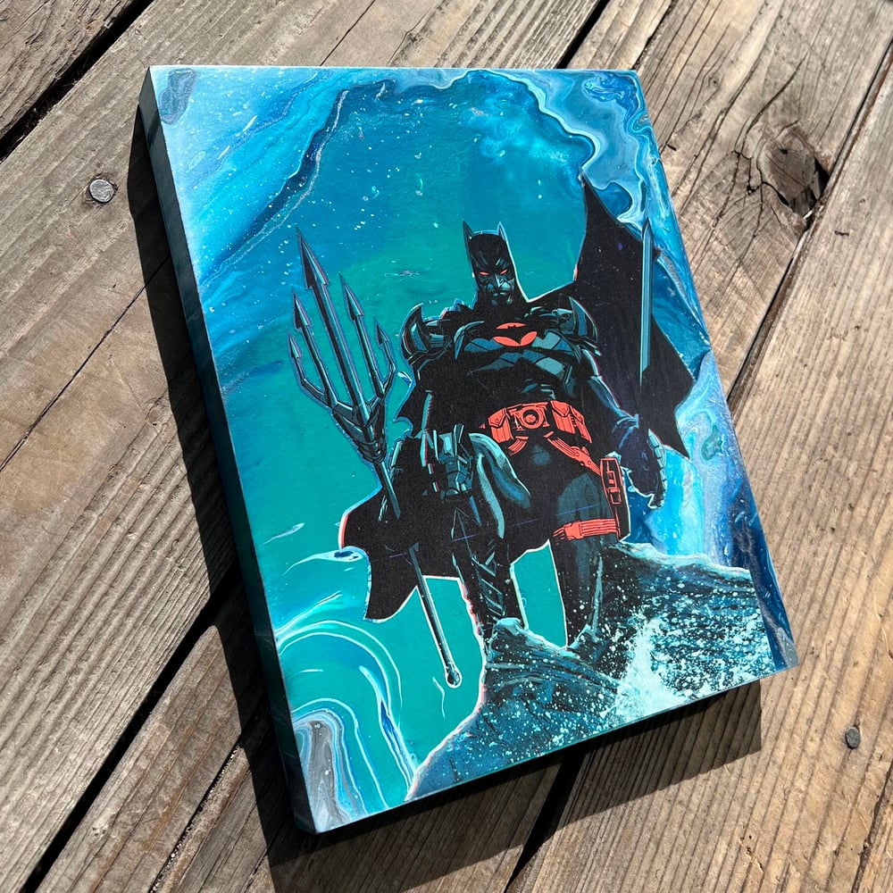 Batman of the Sea wood panel