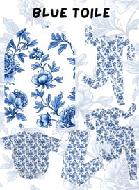 Blue Toile  Zippy/Two Piece Set