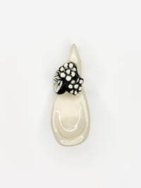 Floral Black and White Sugar Spoon