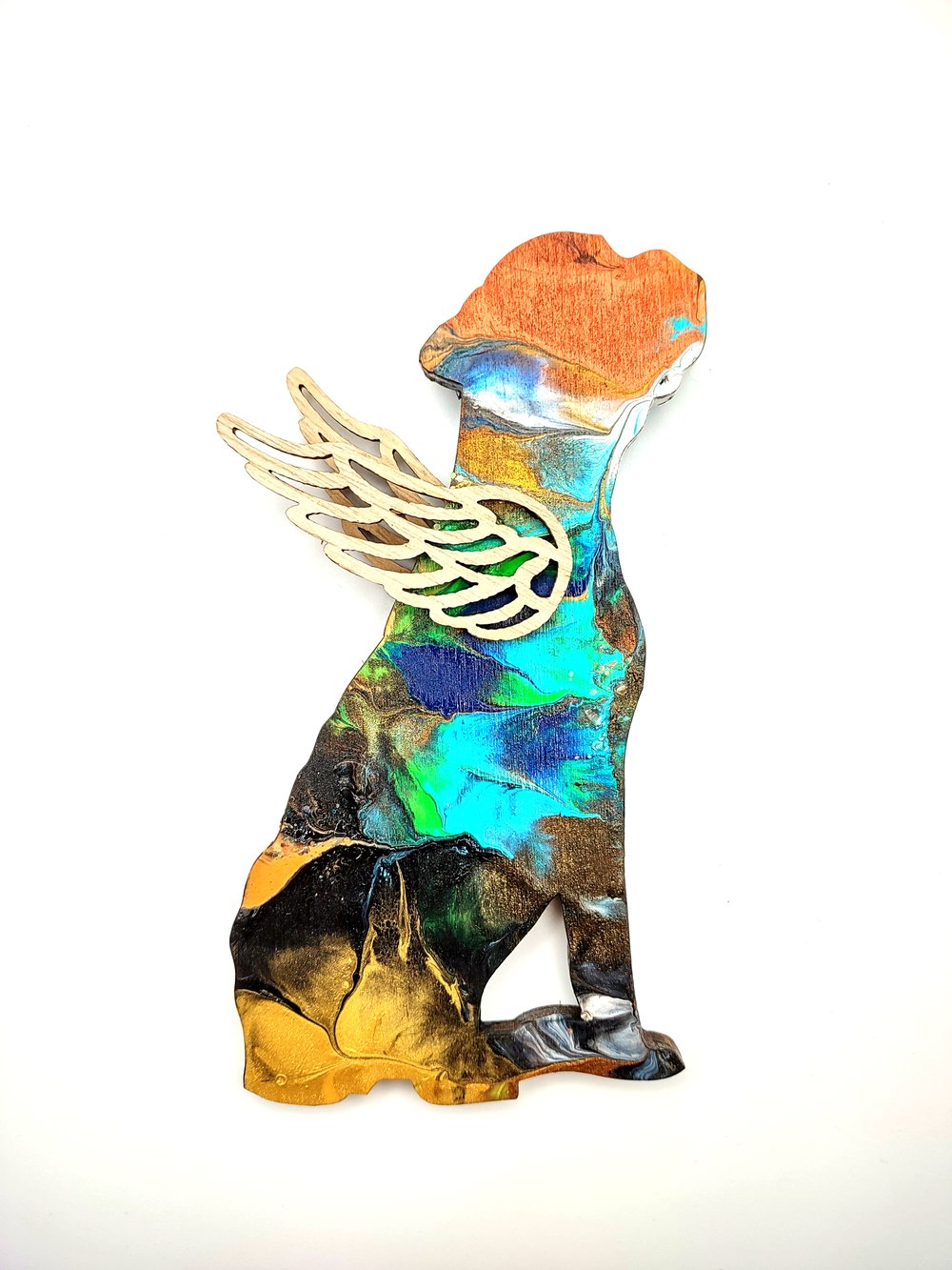 Boxer Rainbow Angel Ornament No. 40