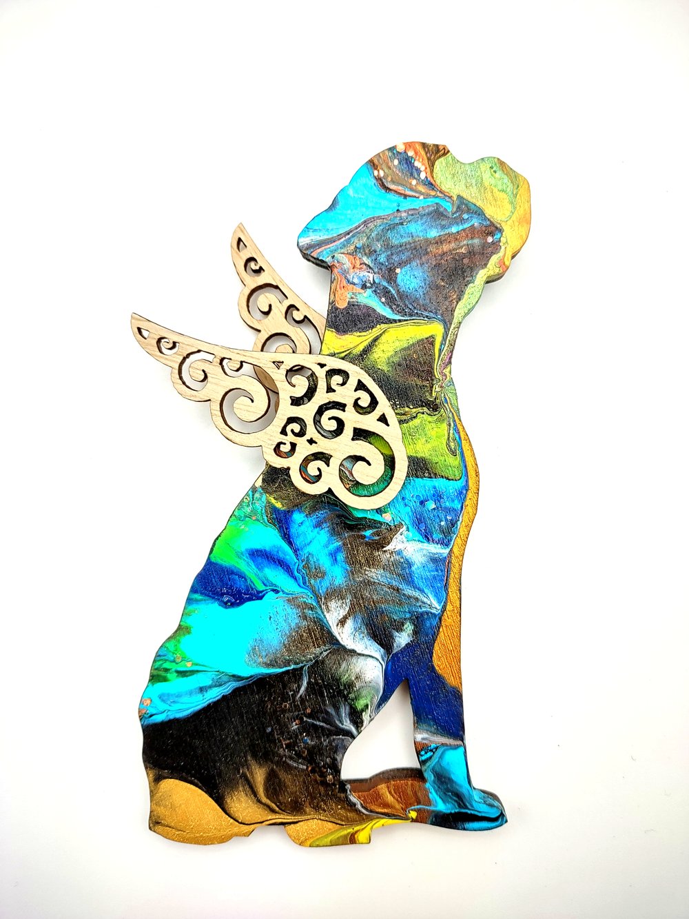 Boxer Rainbow Angel Ornament No. 41