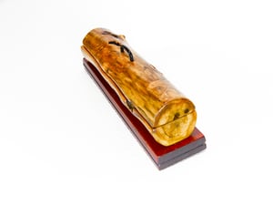 Image of Handmade wooden Keepsake Pen Box with exotic wood Padauk, Wooden Treasure Box, Jewelry Box